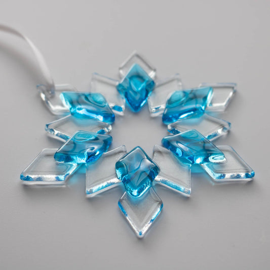 Open Center Glass Snowflake Ornament